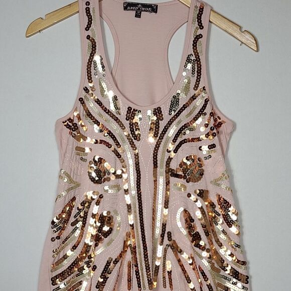 Almost Famous Pink Sequin Tank Top - Picture 11 of 12